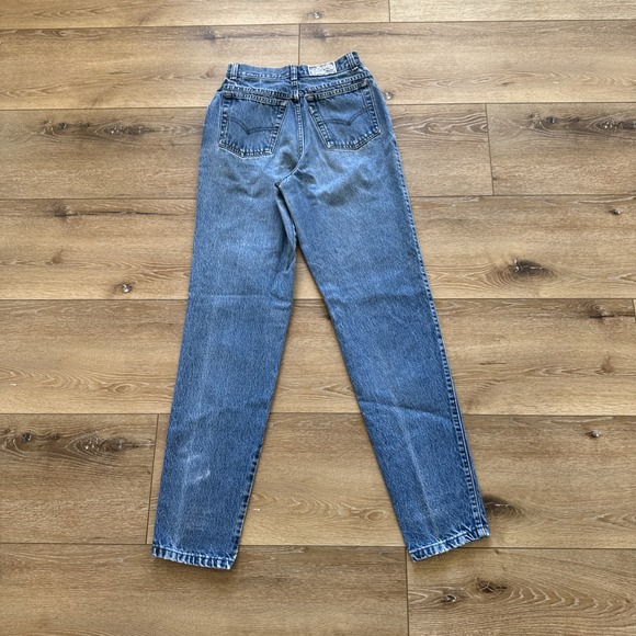 Vintage Levis 525 Jeans Womens 9 24 x 31 Blue‎ Slim Fit Tapered Denim 90s - Picture 3 of 12